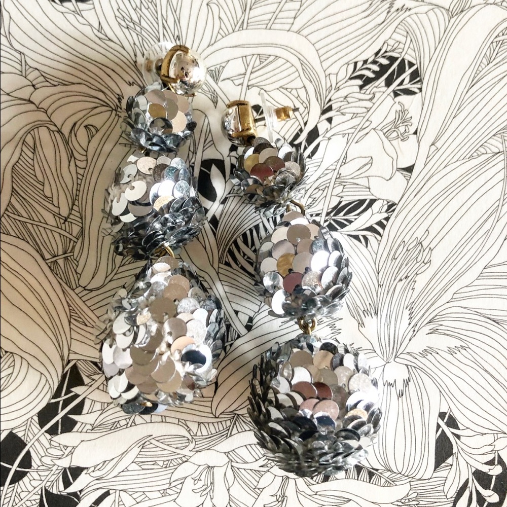 J. Crew Disco Ball Statement Earrings